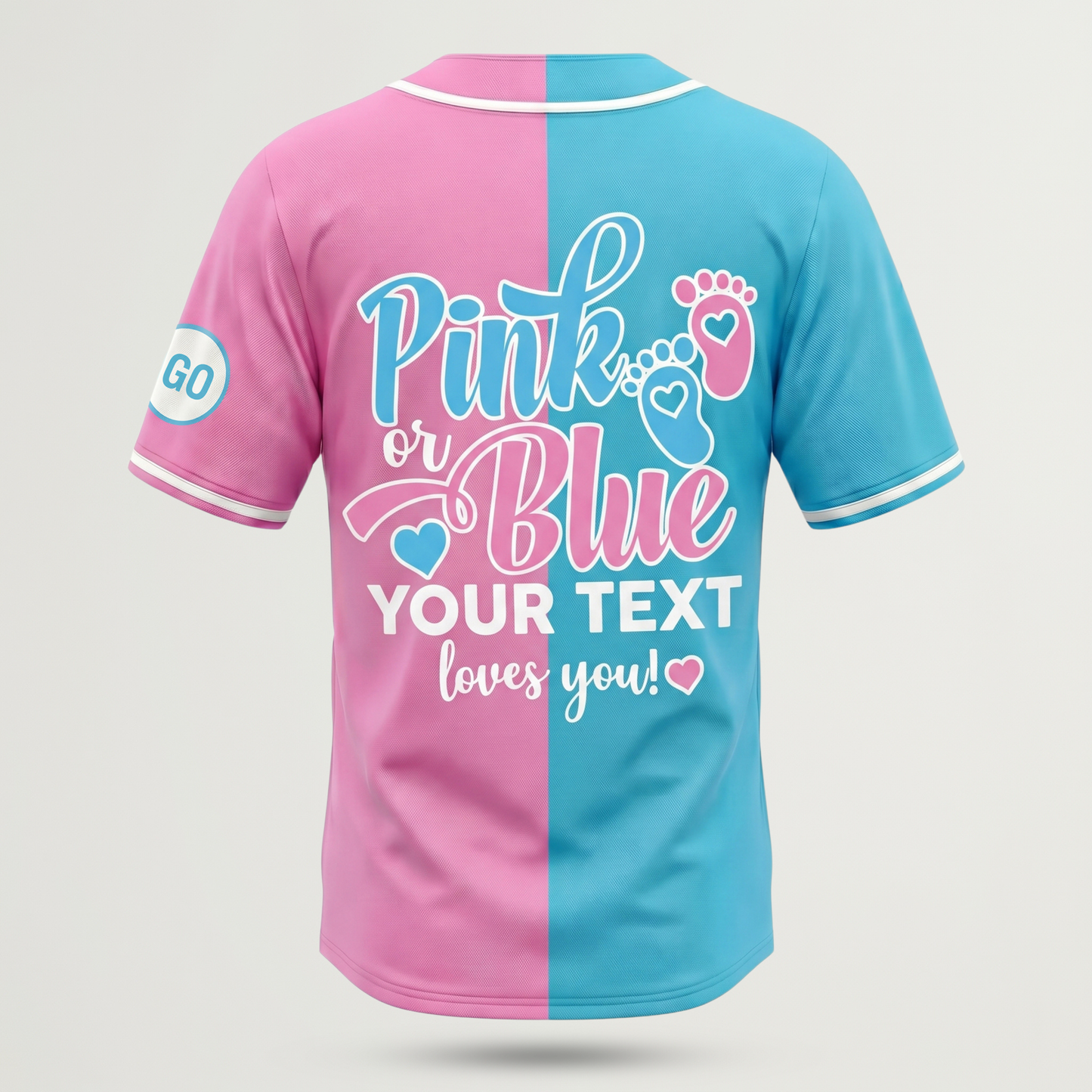 Personalized Baby Reveal Baseball Jersey | Custom Family Matching