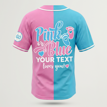 Personalized Baby Reveal Baseball Jersey | Custom Family Matching