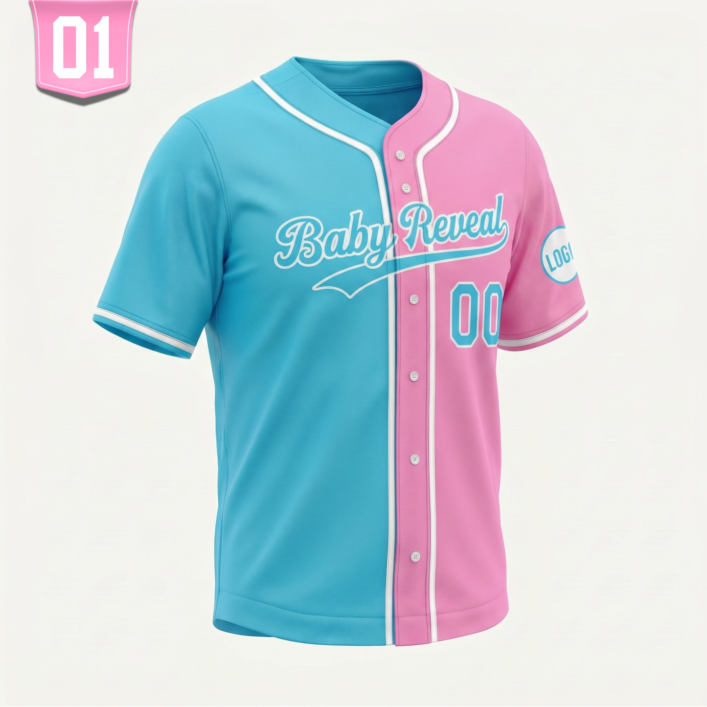 Personalized Baby Reveal Baseball Jersey | Custom Family Matching