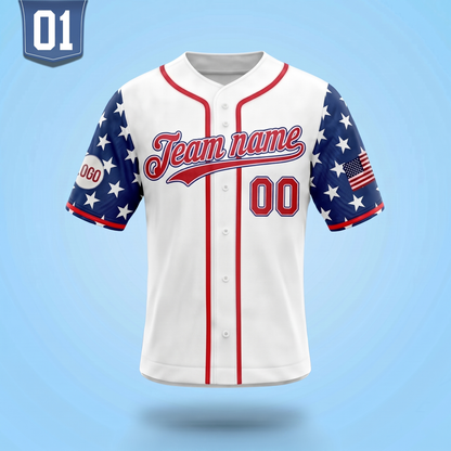 Custom America 250 Years Baseball Jersey