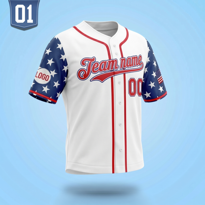 Custom America 250 Years Baseball Jersey