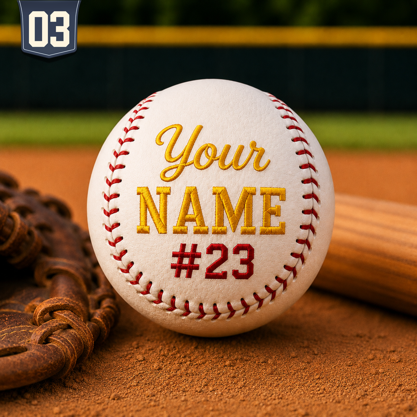 Custom Embroidered Baseball Ball | Ultimate Gift for Players & Coaches