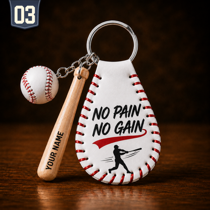Custom Leather Baseball Keychain Gift | Must-Have Accessory for True Fans