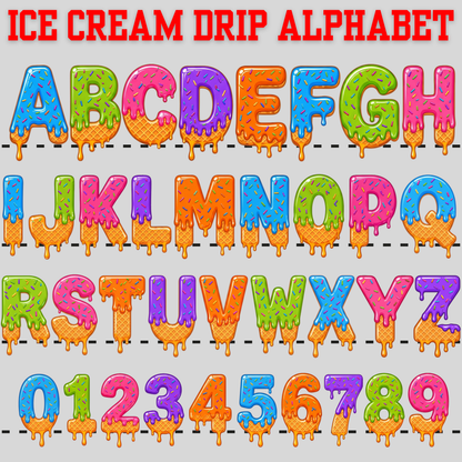 Custom Back To School Ice Cream Drip Baseball Jersey For Boys
