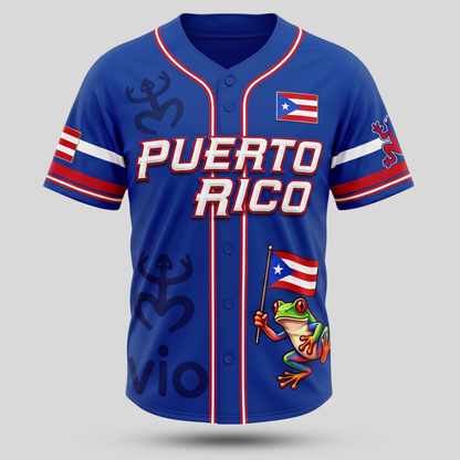 Personalized Puerto Rico 3D Baseball Jersey | Custom Name & Number