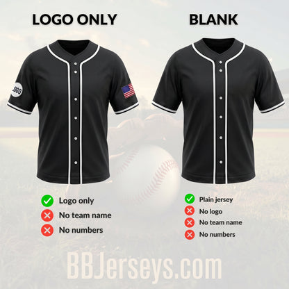 Premium Custom Baseball Jersey – Design Your Own Team Name & Number