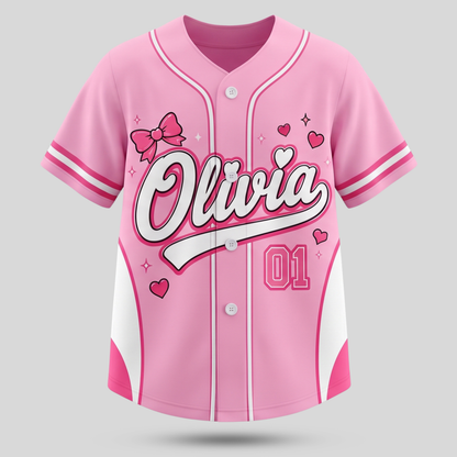 Personalized Back To School Baseball Jersey | Custom Name, Number & Grade Outfit for Girls & Boys