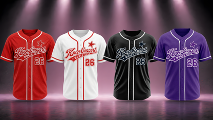 Custom Korean Music World Tour 2026 Baseball Jersey