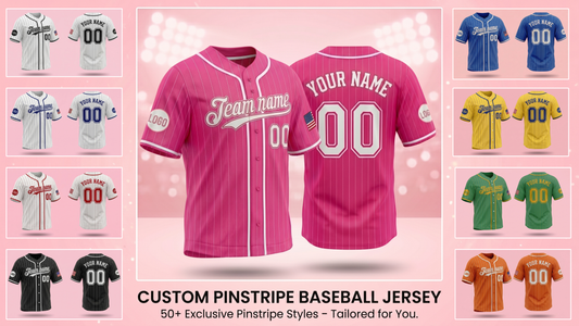 Custom Pinstripe Baseball Jerseys