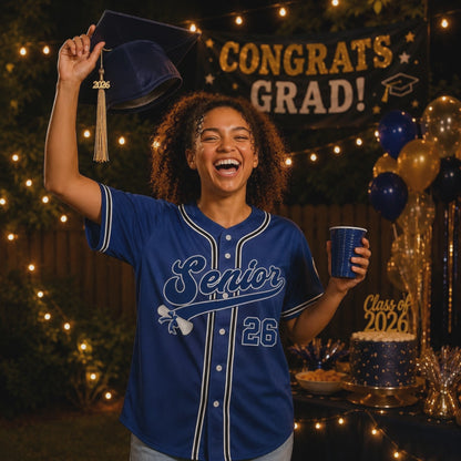 Personalized Graduation Senior 2026 Baseball Jersey