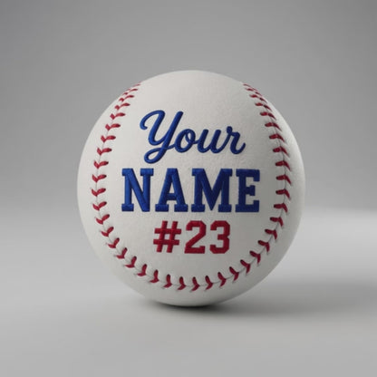Custom Embroidered Baseball Ball | Ultimate Gift for Players & Coaches