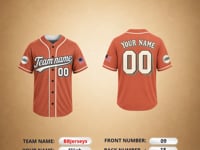 Custom Vintage Baseball Jersey – Personalized Team Name & Number