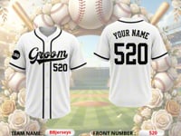 Custom Groom & Groomsmen Baseball Jersey | Personalized Bachelor Party Jerseys