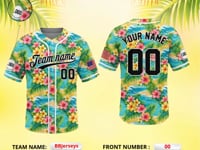 Custom Hawaiian Baseball Jersey - Personalized Name & Number