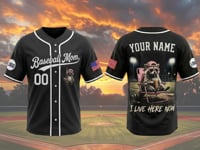 NEW ARRIVALS !!! Funny Raccoon Ballfield Dark Meme Custom Baseball Jersey