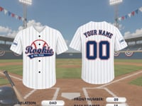 Personalized Mommy Daddy Of the Rookie Baseball Jersey