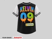 Custom Back To School Ice Cream Drip Baseball Jersey For Boys