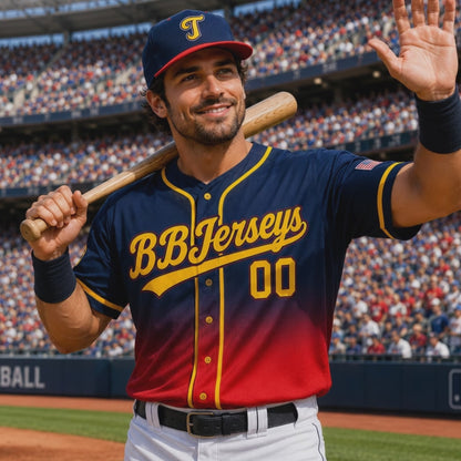 Custom Gradient Baseball Jersey | Personalized Team Sports