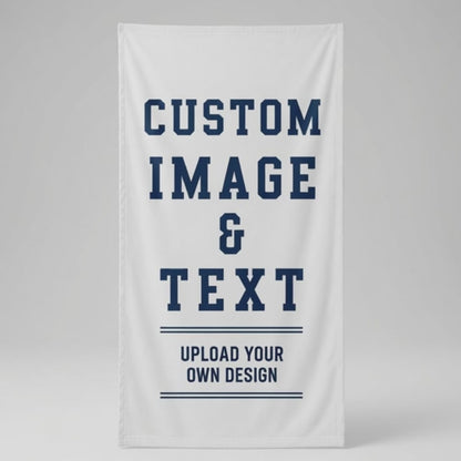 Custom Baseball Team Logo Beach Towel | Personalized Name & Number!