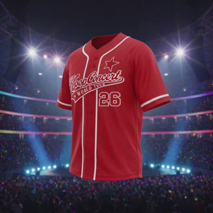Custom Korean Music World Tour 2026 Baseball Jersey