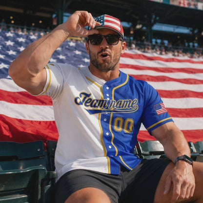 Split Design Baseball Jersey