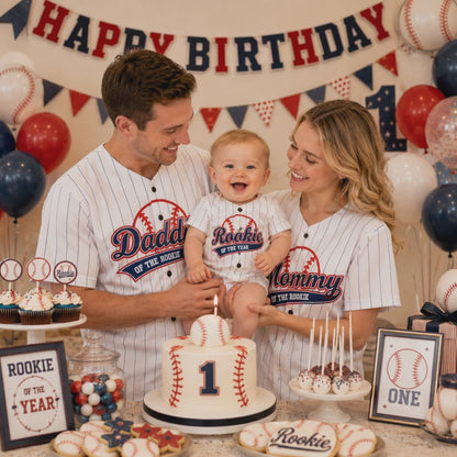 Personalized Mommy Daddy Of the Rookie Baseball Jersey