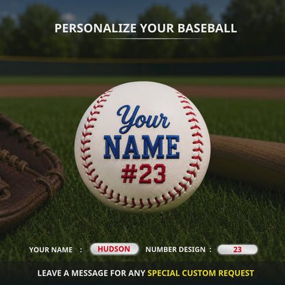 Custom Embroidered Baseball Ball | Ultimate Gift for Players & Coaches